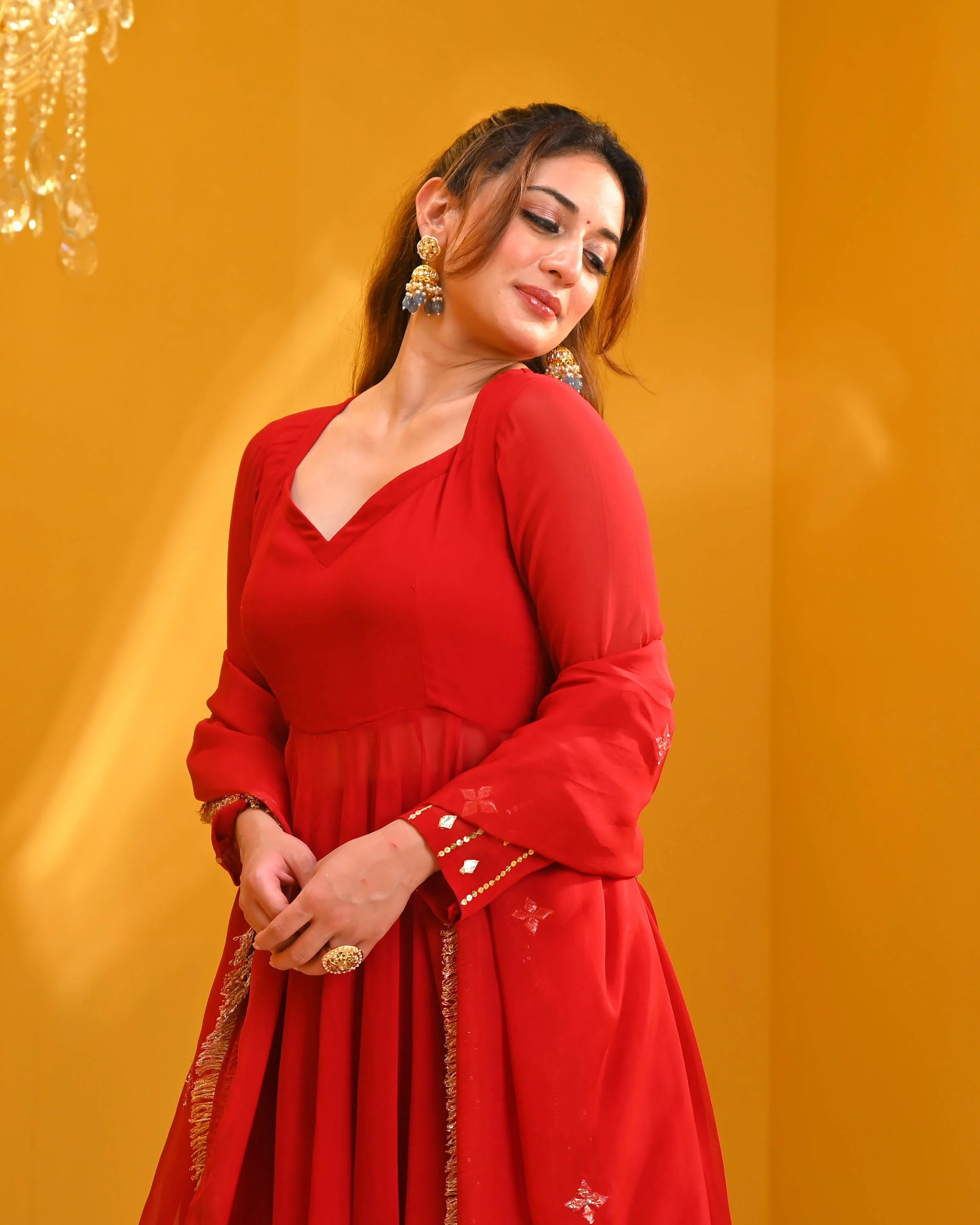 Zara Georgette Suit Set - Woolfily