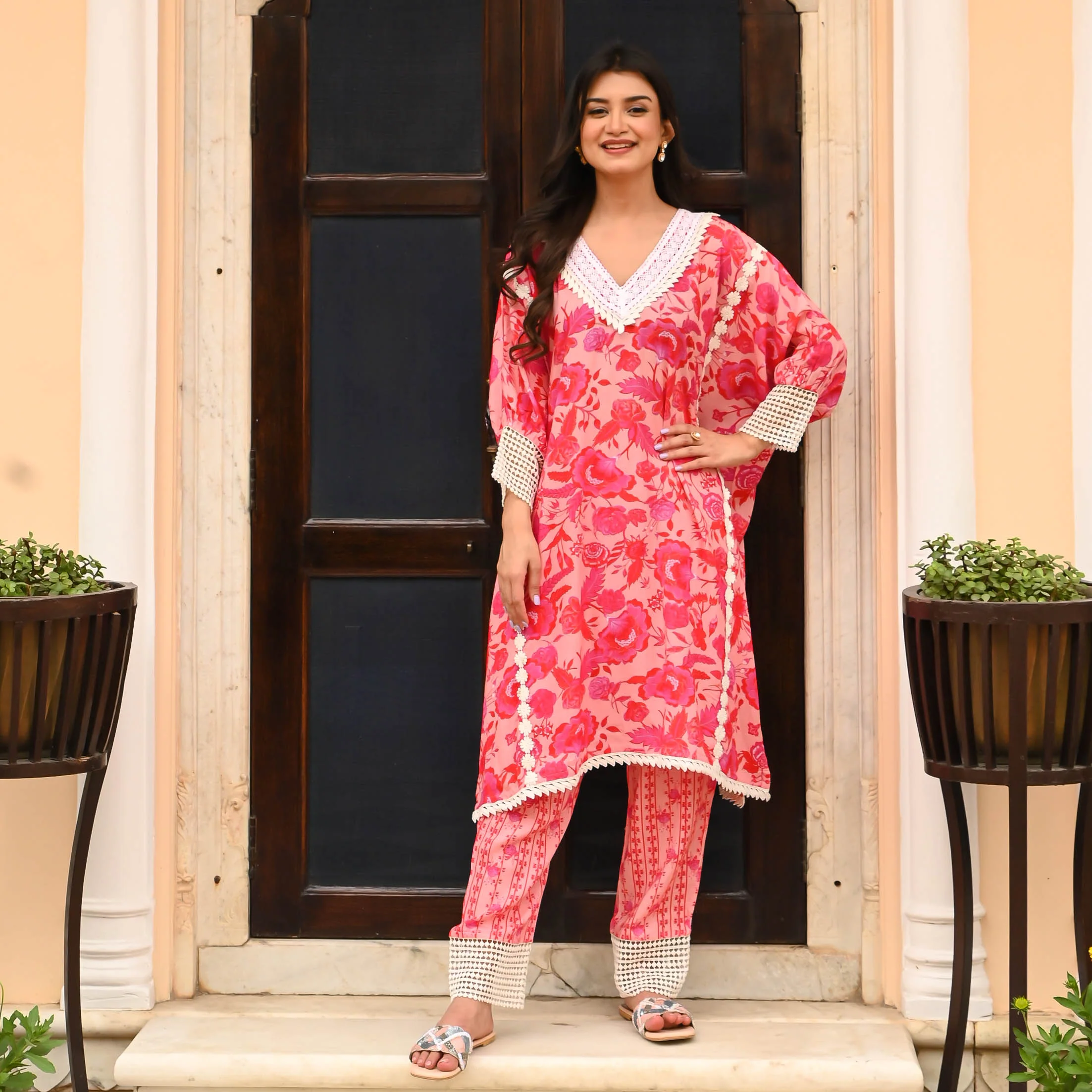 Coordinated Chic Kaftan Set - Woolfily